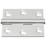 vidaXL Pánt 2 pcs Strieborná 50 x 38 x 1,3 mm Oceľ – Obrázok 5