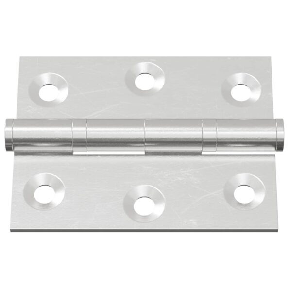 vidaXL Pánt 2 pcs Strieborná 50 x 38 x 1,3 mm Oceľ – Obrázok 5