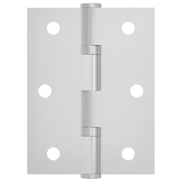 vidaXL Pánt 2 pcs Strieborná 50 x 38 x 1,3 mm Oceľ – Obrázok 6