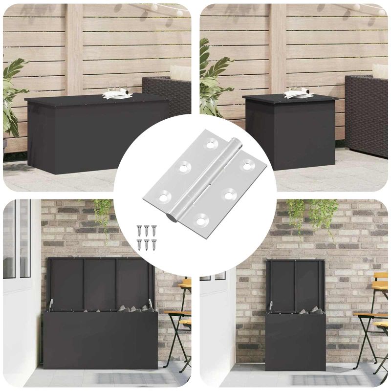 864664_1.jpg vidaXL Pánt 720 pcs Strieborná 50 x 38 x 1,3 mm Oceľ – Obrázok 1