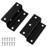 vidaXL Pánt 2 pcs Čierna 38 x 17 x 60 mm Železo – Obrázok 2