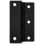 vidaXL Pánt 12 pcs Čierna 38 x 17 x 60 mm Železo – Obrázok 4