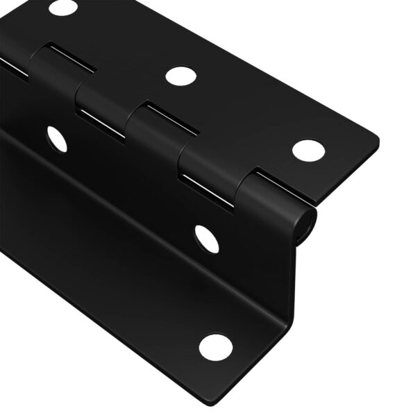 vidaXL Pánt 537 pcs Čierna 38 x 17 x 60 mm Železo – Obrázok 7