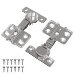 vidaXL Pánt 2 pcs Niklová 85 x 52,5 x 9,5 mm Železo – Obrázok 2