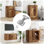 vidaXL Pánt 257 pcs Niklová 85 x 52,5 x 9,5 mm Železo