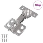 vidaXL Pánt 257 pcs Niklová 85 x 52,5 x 9,5 mm Železo – Obrázok 2