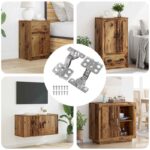 vidaXL Pánt 2 pcs Niklová 26 mm Železo