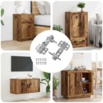 vidaXL Pánt 2 pcs Niklová 139 x 64,1 x 10 mm Železo