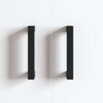 vidaXL Rukoväť nábytku 12 pcs Čierna 110 x 12 x 36 mm Železo – Obrázok 6