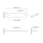 vidaXL Rukoväte na kuchyňu 12 pcs Hnedá 96 mm PU – Obrázok 7