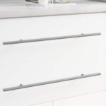 vidaXL rukoväť 12 pcs Strieborná 1500 mm Oceľ