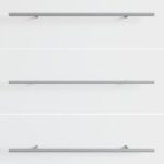 vidaXL rukoväť 12 pcs Strieborná 1500 mm Oceľ – Obrázok 6