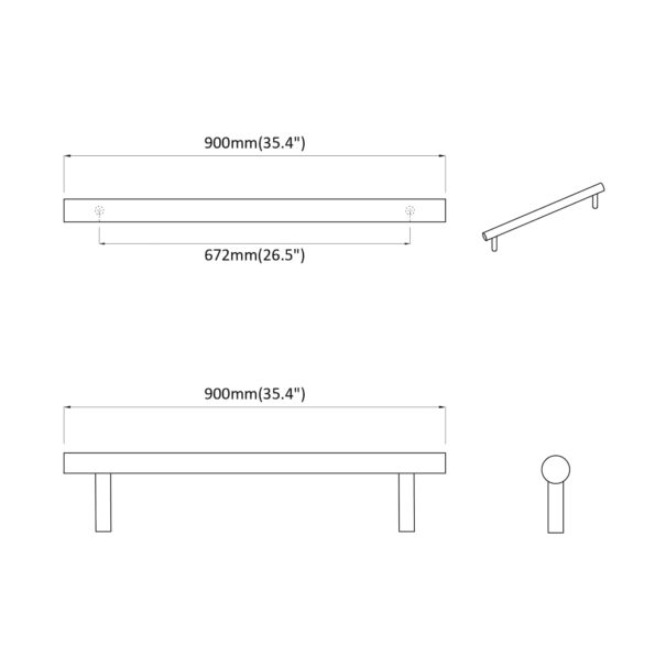 vidaXL Rukoväť skrine 2 pcs Strieborná 0 Nerezová oceľ – Obrázok 7