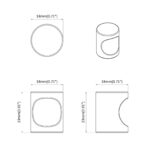 vidaXL Gombík na skriňu 12 pcs Čierna 18 x 23 mm Železo – Obrázok 7