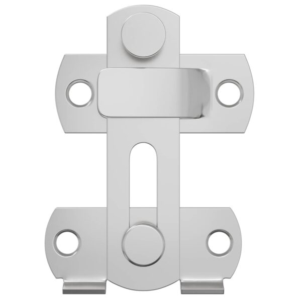 vidaXL Zámok dverí 423 pcs Strieborná 70 x 8 mm Oceľ – Obrázok 4