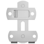 vidaXL Zámok dverí 423 pcs Strieborná 70 x 8 mm Oceľ – Obrázok 6