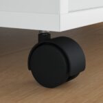 vidaXL Otočné koliesko 2 pcs Čierna 54 mm Železo a PP – Obrázok 3