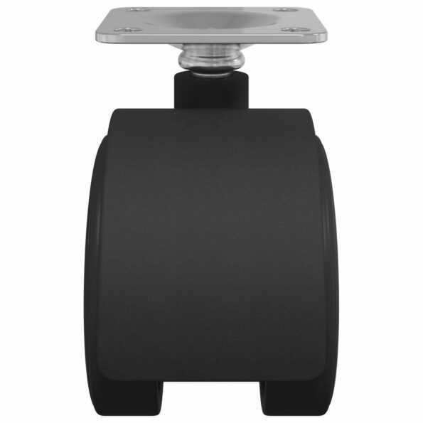 vidaXL Otočné koliesko 2 pcs Čierna 54 mm Železo a PP – Obrázok 5