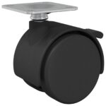 vidaXL Koliesko Čierna Železo a polypropylén – Obrázok 6