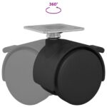 vidaXL Koliesko Čierna Železo a polypropylén – Obrázok 9