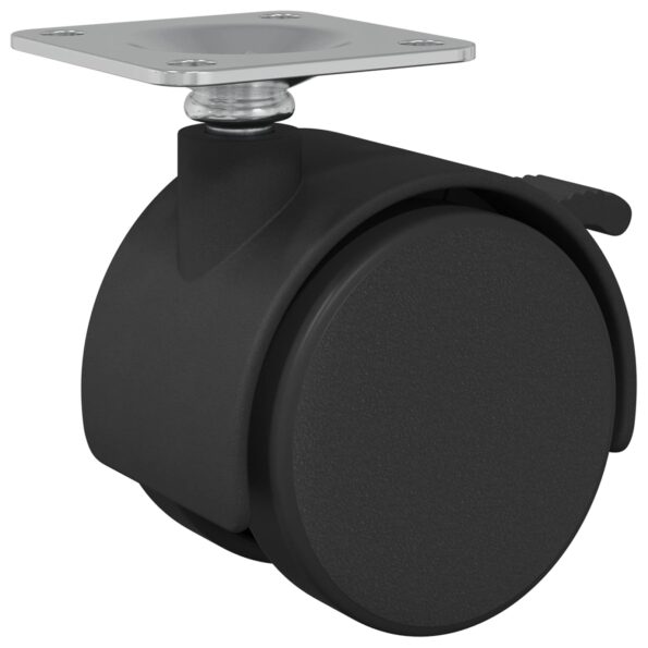 vidaXL Koliesko Čierna Železo a polypropylén – Obrázok 6