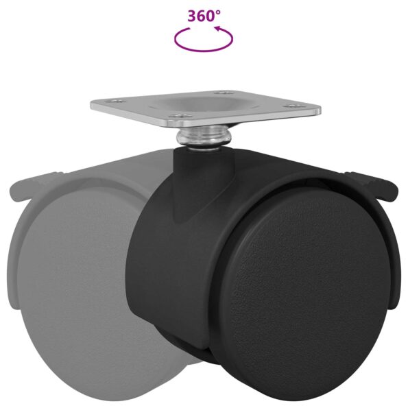 vidaXL Koliesko Čierna Železo a polypropylén – Obrázok 9