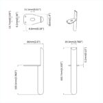 vidaXL Nohy nábytku 12 pcs Čierna 0 Železo – Obrázok 9