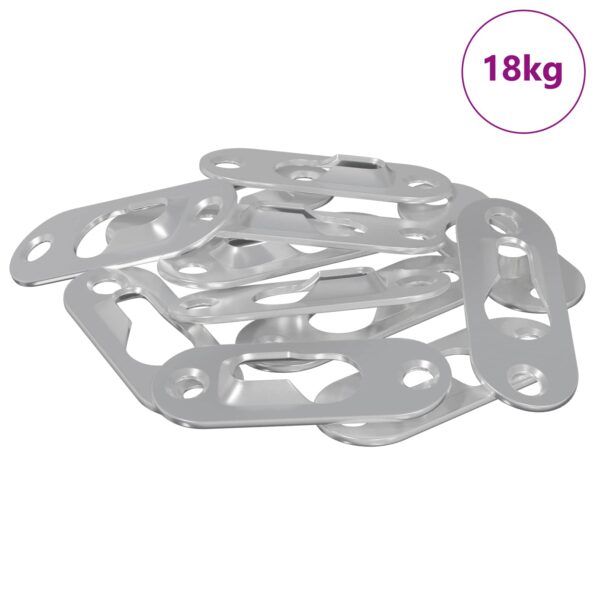 vidaXL Záves s Kľúčovou Otvorom 3673 pcs Strieborná 45 x 16 x 3.5 mm – Obrázok 2