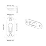 vidaXL Záves s Kľúčovou Otvorom 3673 pcs Strieborná 45 x 16 x 3.5 mm – Obrázok 7