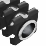 vidaXL Závitová vložka do trubky 12 pcs Čierna a strieborná – Obrázok 5