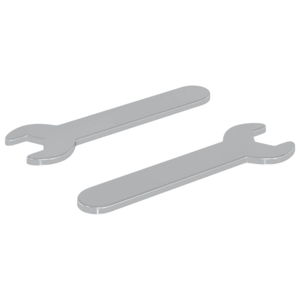 vidaXL Spanner 2 pcs Strieborná 10 mm Železo – Obrázok 2