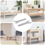 vidaXL Spanner 2 pcs Strieborná 13 mm Železo