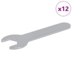 vidaXL Spanner 12 pcs Strieborná 13 mm Železo – Obrázok 2