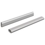 vidaXL Tyč do skrine 2 pcs Strieborná 264 x 15 x 29 mm – Obrázok 2