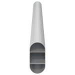 vidaXL Tyč do skrine 2 pcs Strieborná 264 x 15 x 29 mm – Obrázok 5