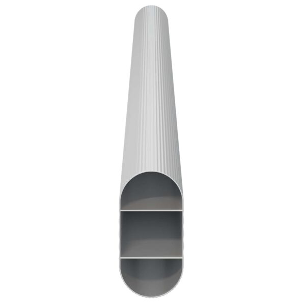 vidaXL Tyč do skrine 12 pcs Strieborná 264 x 15 x 29 mm – Obrázok 5
