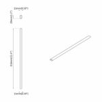 vidaXL Tyč do skrine 2 pcs Strieborná 764 x 15 x 29 mm – Obrázok 8