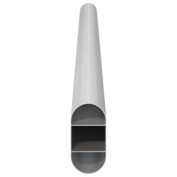 vidaXL Tyč do skrine 12 pcs Strieborná 316 x 15 x 29 mm – Obrázok 5