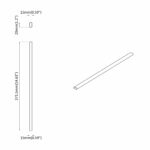 vidaXL Tyč do skrine 2 pcs Strieborná 371,5 x 15 x 29 mm – Obrázok 8