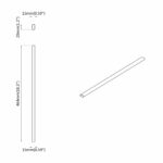 vidaXL Tyč do skrine 2 pcs Strieborná 464 x 15 x 29 mm – Obrázok 8