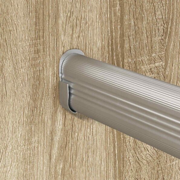 vidaXL Tyč do skrine 12 pcs Strieborná 464 x 15 x 29 mm – Obrázok 7
