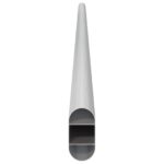 vidaXL Tyč do skrine 12 pcs Strieborná 764 x 15 x 29 mm – Obrázok 5