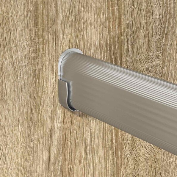 vidaXL Tyč do skrine 12 pcs Strieborná 764 x 15 x 29 mm – Obrázok 7