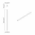 vidaXL Tyč do skrine 2 pcs Strieborná 764 x 15 x 29 mm – Obrázok 8