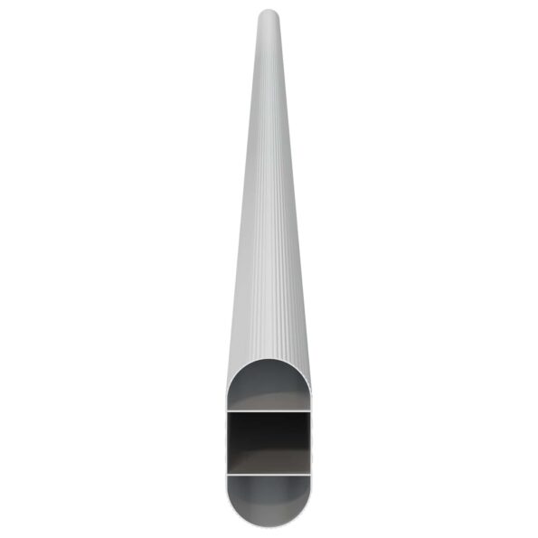 vidaXL Tyč do skrine 12 pcs Strieborná 864 x 15 x 29 mm – Obrázok 5