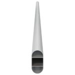 vidaXL Tyč do skrine 12 pcs Strieborná 964 x 15 x 29 mm – Obrázok 5