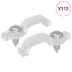 vidaXL LED páskové svorky 2 pcs Priehľadná 2 x 1 x 0.5 cm – Obrázok 2