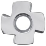 vidaXL Prúdová T-matica 2 pcs Strieborná M6 mm Oceľ – Obrázok 3