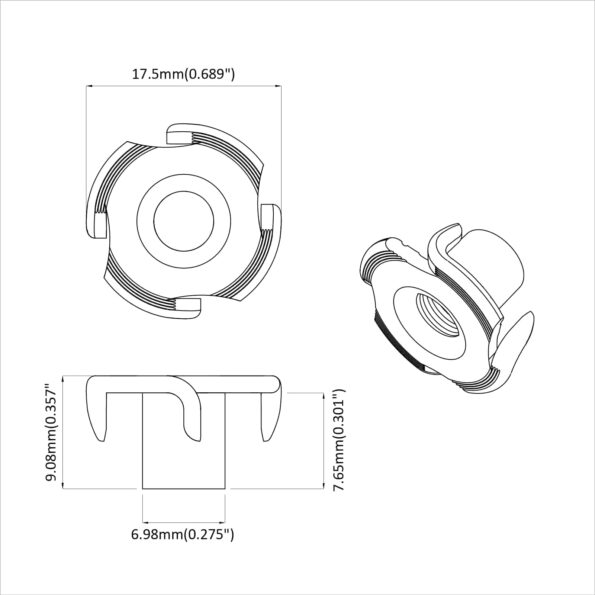 vidaXL Prúdová T-matica 12 pcs Strieborná M6 mm Oceľ – Obrázok 6