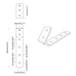 vidaXL Háčiky 2 pcs Čierna M5 x 110 mm Železo – Obrázok 6